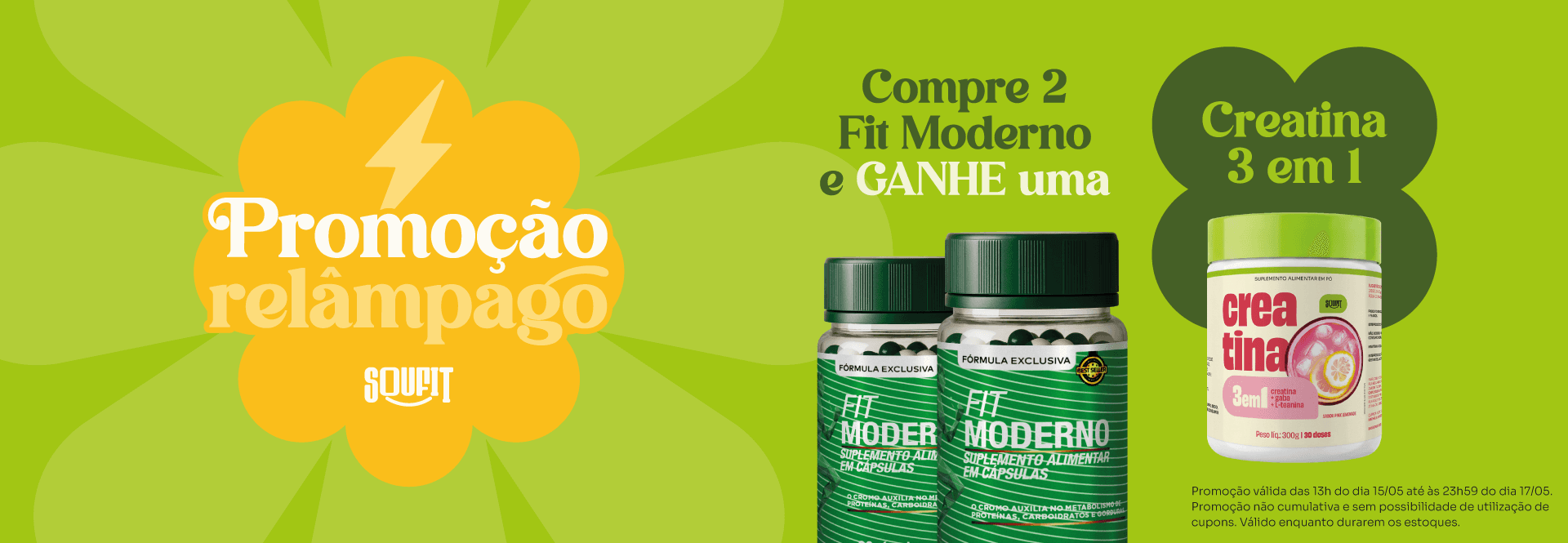 Promo - 2 Fit Ganhe 1 Creatina 15.05 - desk